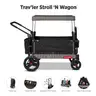 Radio Flyer Travler Stroll&#x27;N Wagon with Protective Cover for Kids Ages 1 120 lb Capacity Black Push or Pull