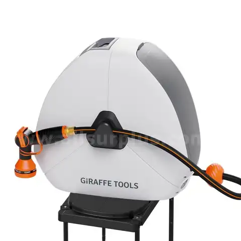 Giraffe Tools Ground Mounted Retractable Hose Reel 5/8 Inch