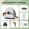 Giraffe Tools Ground Mounted Retractable Hose Reel 5/8 Inch