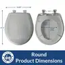 Bemis Classic Colors Slow Close Toilet Seat Easy Clean