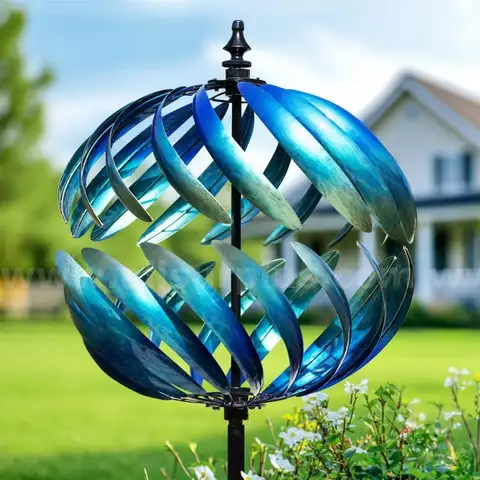 LimeHill Wind Spinner for Yard and Garden - Large Metal
