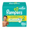 Pampers Swaddlers Baby Diapers, Size 2 - 186 Count