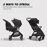 Baby Jogger City Tour 2 Ultra-Compact Carry-On Approved Travel Stroller in Eco Black with Belly-Bar Lightweight Easy Fo