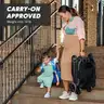 Baby Jogger City Tour 2 Ultra-Compact Carry-On Approved Travel Stroller in Eco Black with Belly-Bar Lightweight Easy Fo