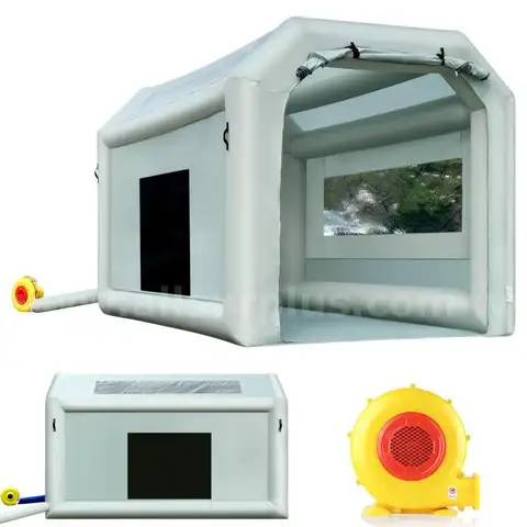 Sewinfla Portable Inflatable Paint Booth Tent 13X8.2x8.2Ft