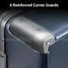 LEVEL8 Zipperless Checked Luggage with Aluminum Frame
