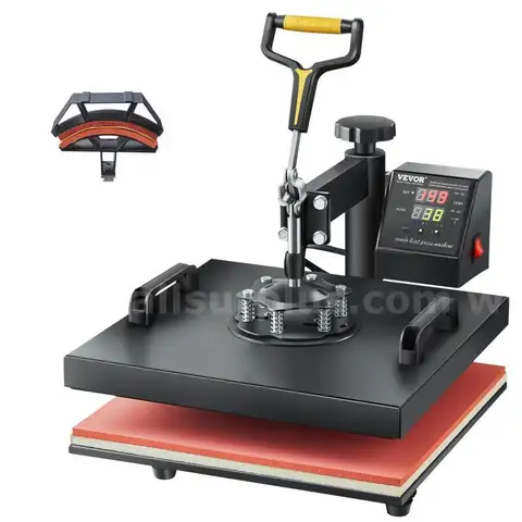 VEVOR 2 in 1 Heat Press Machine for T Shirts and Hats