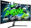 SANSUI 27 Inch Curved 240Hz Gaming Monitor 2K WQHD 1500R