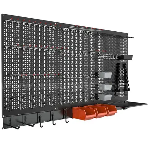 TORACK Metal Pegboard Wall Organizer System for Garage
