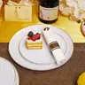 WELLIEFE 700 PCS Gold Plastic Dinnerware Set for 100