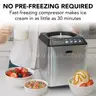 Whynter Ice Cream Maker Machine Automatic 2.1 Qt. Upright with Built-In Compressor LCD Digital Display &#x26; Timer