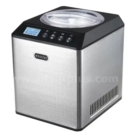 Whynter Ice Cream Maker Machine Automatic 2.1 Qt. Upright with Built-In Compressor LCD Digital Display &#x26; Timer