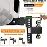 VNN Adjustable Drop Hitch Dual-Ball(2&#x27;&#x27; 2-5/16&#x27;&#x27;) Trailer