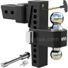 VNN Adjustable Drop Hitch Dual-Ball(2&#x27;&#x27; 2-5/16&#x27;&#x27;) Trailer