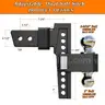 VNN Adjustable Drop Hitch Dual-Ball(2&#x27;&#x27; 2-5/16&#x27;&#x27;) Trailer