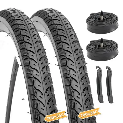 Hycline Road Bike Tires Set 2-Pack 700x35C(37-622) Folding