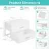 BOLUO Stackable Storage Drawers Closet Organizers and