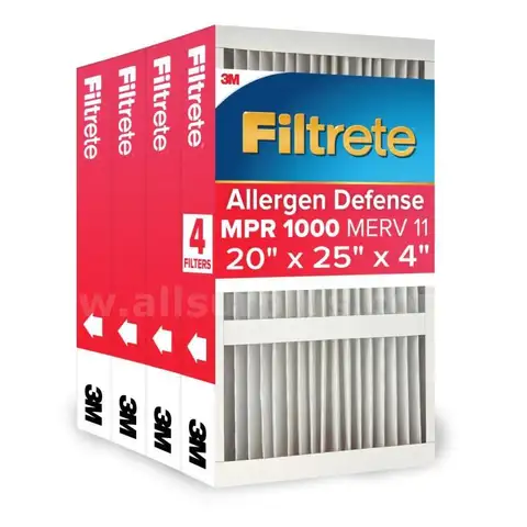 Filtrete 20x25x4 AC Furnace Air Filter, MPR 1000, MERV 11