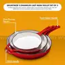 Bruntmor Enameled Cast Iron Skillet Set of 3-8, 10, and