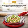 Bruntmor Enameled Cast Iron Skillet Set of 3-8, 10, and