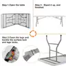 SKOK 8&#x27; Folding Plastic Picnic Table