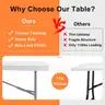 SKOK 8&#x27; Folding Plastic Picnic Table