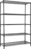 Land Guard 5 Tier Black Storage Racks and Shelving - 48&#x22; L