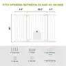 Baby Gates with Cat Door - Auto Close 29.5&#x22;-48.4&#x22;