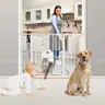 Baby Gates with Cat Door - Auto Close 29.5&#x22;-48.4&#x22;
