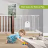 Baby Gates with Cat Door - Auto Close 29.5&#x22;-48.4&#x22;