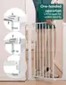BABELIO 36&#x22; Tall Narrow Baby Safety Gate, Extends 26&#x22;-28.5&#x22; Wide, Auto-Close