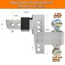 VNN Adjustable Trailer Hitch with 6-Inch Drop Dual-Ball