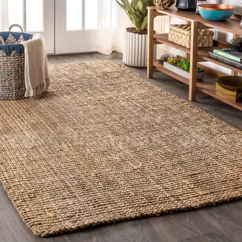 JONATHAN Y NRF102A-2 Pata Hand Woven Chunky Jute Natural 2