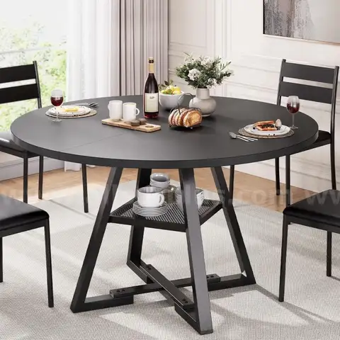Jocoevol Round Dining Table for 4