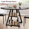Jocoevol Round Dining Table for 4