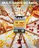 WantJoin Nacho Cheese Dispenser with Pump2.8Qt Nacho
