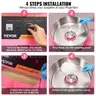 VEVOR Electric Cotton Candy Machine Cart 1000W Commercial