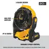 DeWalt 20V MAX Jobsite Fan, Cordless Portable