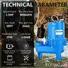 FOTING 1.5HP 9000GPH Submersible Sewage/Effluent Pump