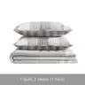 Eddie Bauer Reversible King Size Cotton Quilt Set