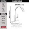 Delta Keele Chrome Kitchen Faucet with Pull Down Sprayer