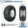 GICOOL 16x6.50-8 Tubeless Tire and Wheel 1&#x22; Bearing 4&#x22;