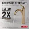 Delta Nicoli Brushed Gold Bathroom Faucet 1 Hole Single