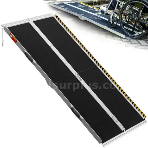 VNN Portable Wheelchair Ramp 6FT Seamless Non-Slip
