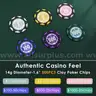 ORIENGEAR Poker Chip Set with Denominations 500 PCS with 14