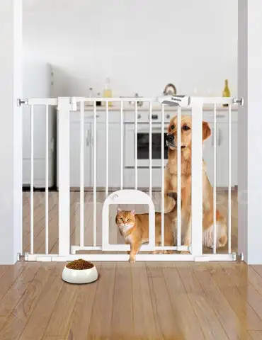 Babelio Baby Gate with Adjustable Cat Door29-43&#x22; Auto