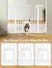Babelio Baby Gate with Adjustable Cat Door29-43&#x22; Auto