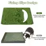 Dog Grass Pad with Tray Reusable Training Pad with 2-Pack