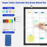 Dry Erase Calendar Whiteboard for Wall 24&#x22; x 18&#x22; Magnetic