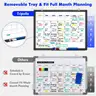 Dry Erase Calendar Whiteboard for Wall 24&#x22; x 18&#x22; Magnetic